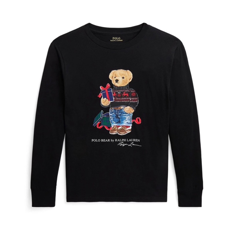 【現貨】Polo Ralph Lauren 男小童/青年版 熊熊長袖上衣  RL熊  polo bear polo熊