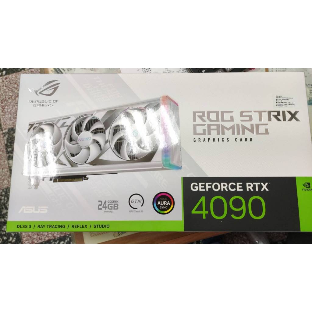 ASUS ROG Strix GeForce RTX 4090 潮競白 24GB GDDR6X