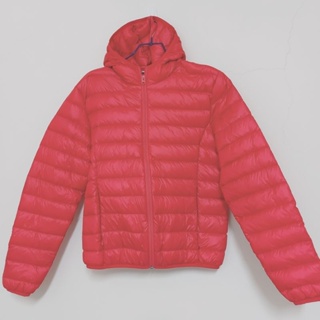 ibs輕羽絨外套，XL,桃紅色