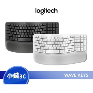 【Logitech】Wave Keys 人體工學鍵盤【小錢3C】