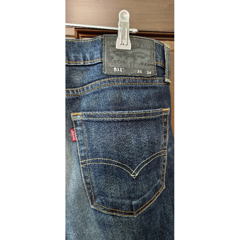 levis 511黑標W34牛仔褲