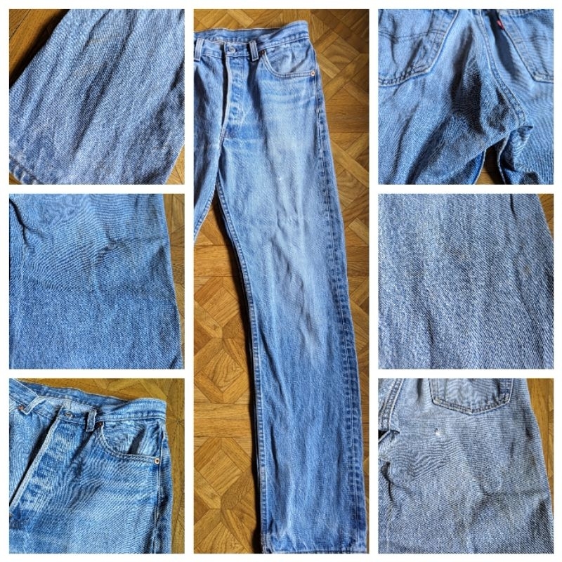 A-PO小舖 Levi s 501小直筒牛仔褲 藍色 二手褲 特價 1099