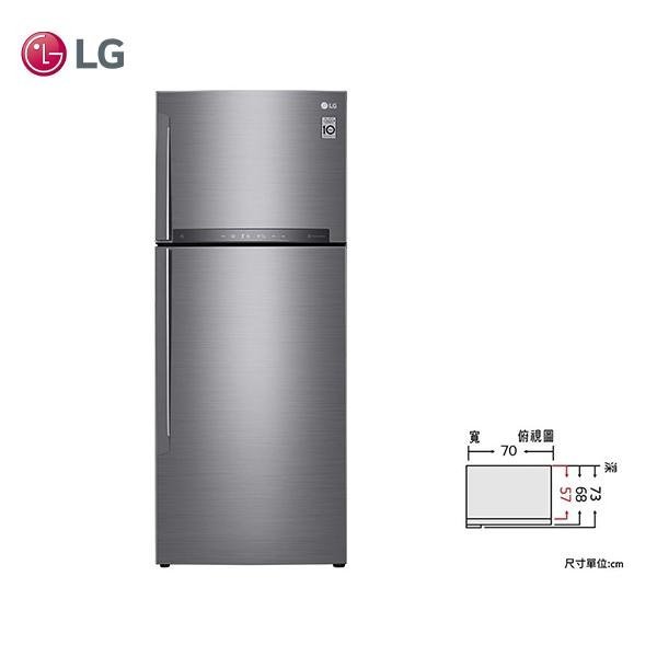 LG 樂金 直驅變頻上下門冰箱 GI-HL450SV 438L 星辰銀 黑皮TIME 原廠保固