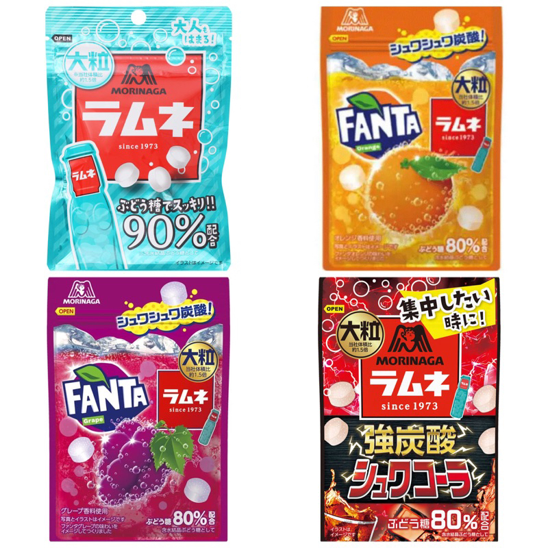 《現貨速發》日本直進 🎀 森永MORINAGA 🎀 彈珠汽水風味糖錠糖果 大粒糖 芬達