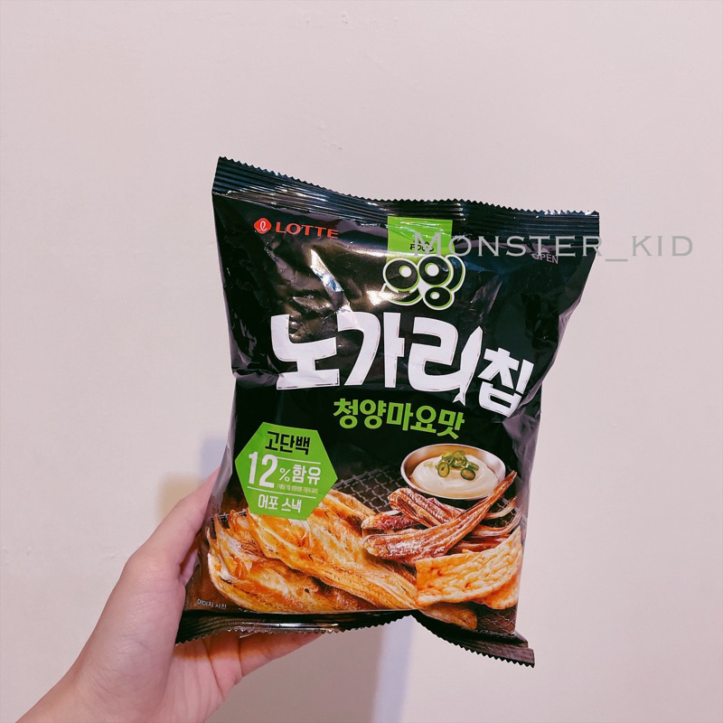 【monster_kid】韓國代購！現貨商品 Lotte 樂天 明太子魚片餅乾  青陽蛋黃醬口味 一包60g