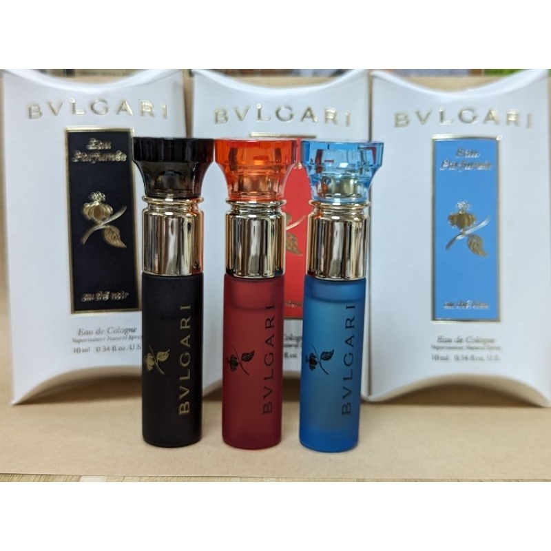 Bvlgari 寶格麗10ml 小樣香水 紅茶 藍茶 黑茶  噴式 2支$239