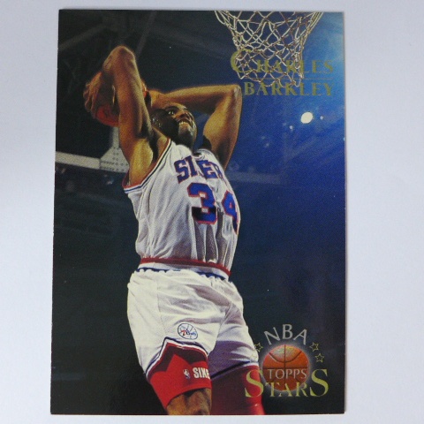 ~Charles Barkley/巴克利~名人堂:惡漢 1996年TOPPS STARS.NBA籃球卡