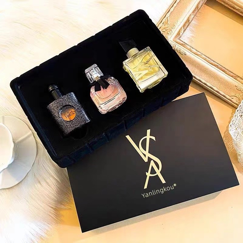 YSL 聖羅蘭香水小樣 黑鴉片 自由之水 反轉巴黎 Q版 旅行裝 禮盒裝