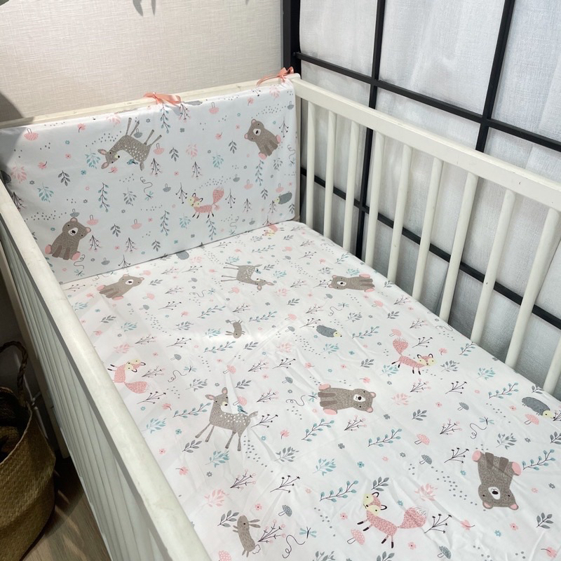 kobemoms精製 Q床圍 嬰兒床圍 加強防撞版 台灣製床圍 床頭靠