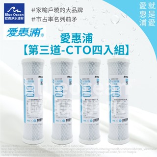 【BlueOcean歐森】愛惠浦everpure CTO濾心四入/第三道/RO濾芯