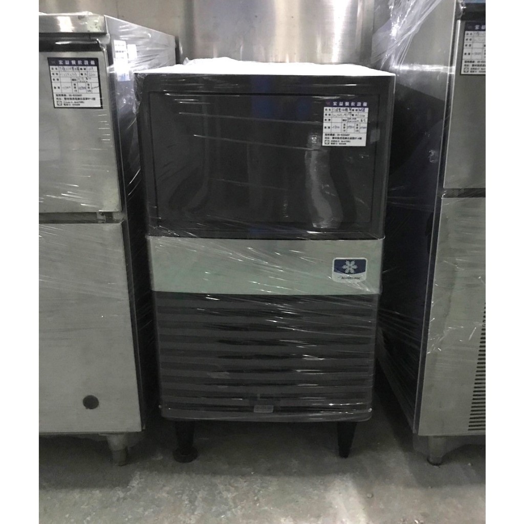 《宏益餐飲設備》中古製冰機 萬利多 QM45A 90磅製冰機 角冰氣冷 餐飲開店規劃買賣回收