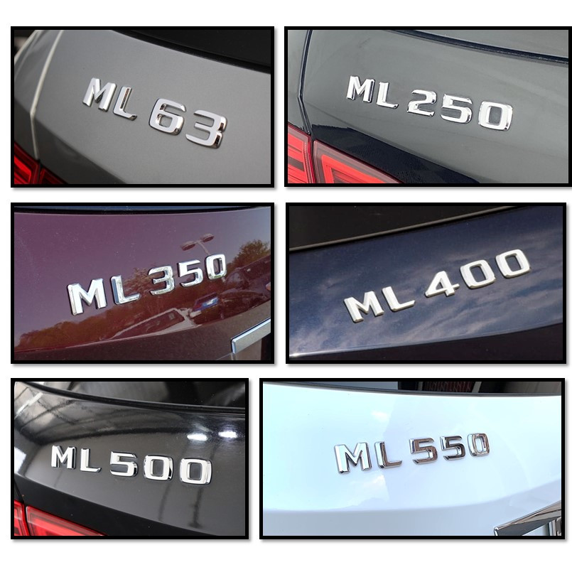 圓夢工廠 Benz 賓士 ML W166 鍍鉻車標 字標 字貼 車貼 ML250 350 400 500 550 63