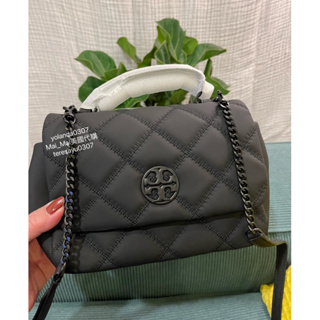 🔥新款TORY BURCH /TB 霧黑鏈條包 磨砂黑 消光黑鏈條包 啞光黑鏈條包 Willa鏈條包 斜背包 手提包