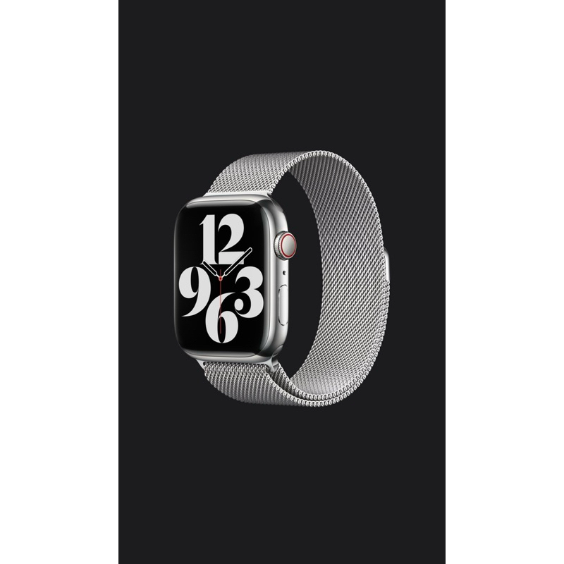 正版二手✨Apple Watch原廠44mm銀色米蘭式錶環