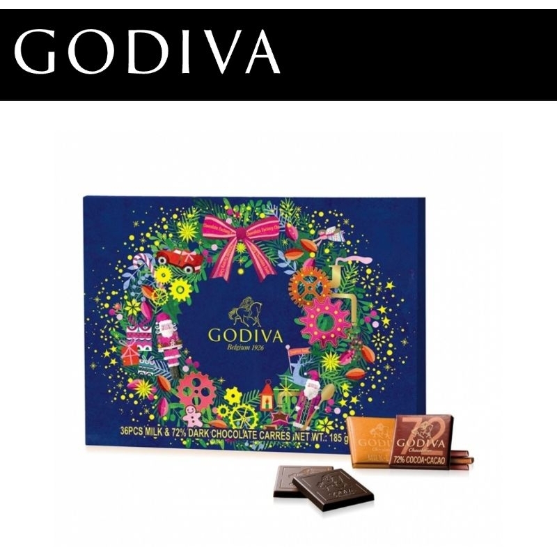 2023 Godiva 聖誕限量 片裝牛奶&amp;72%巧克力禮盒36入☆☆☆聖誕限量松露巧克力禮盒15入