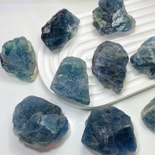🔥天然藍螢石🔥藍螢石 螢石 原石 原礦 碎石 消磁石 藍水晶 晶簇