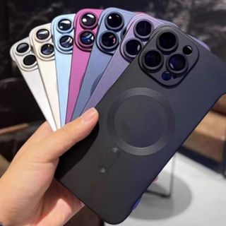 殼多多 無邊框 磁吸金屬感 防指紋 iPhone15 14 13 12 11 Pro Max 手機殼 簡約高階感保護殼