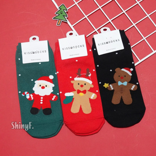 韓國襪子 聖誕節系列 點點 圓點 聖誕老公公麋鹿薑餅人 短襪 女襪 韓襪 韓國襪 襪子 現貨