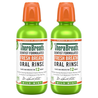 TheraBreath 清新口氣配方漱口水/牙膏，溫和薄荷456ml/89ml