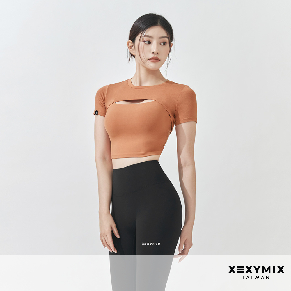 XEXYMIX XA5337F 柔美層次造型短袖上衣(不含內搭背心)  XA 5337