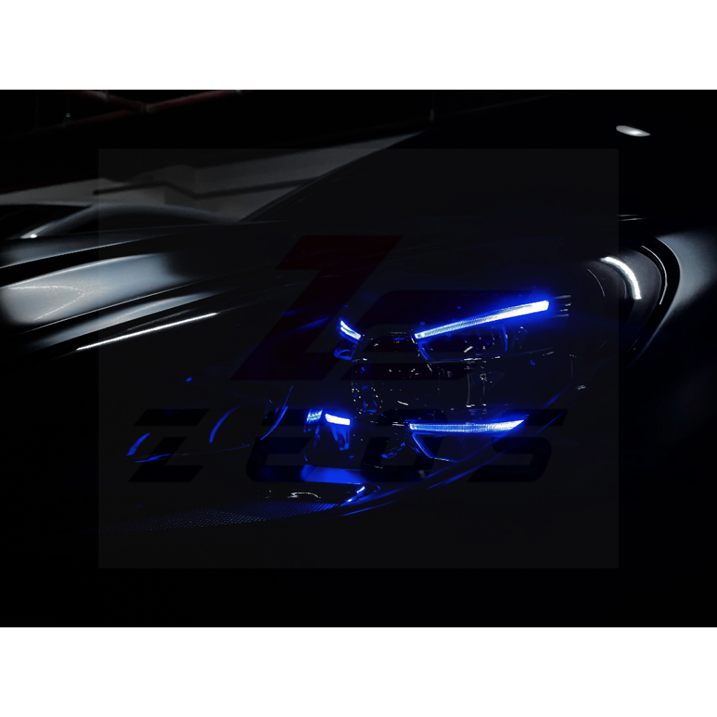 適用保時捷 PORSCHE MACAN 14-17 年 升級 LED 大燈 舊款升級新款 一抹藍 魚眼 頭燈