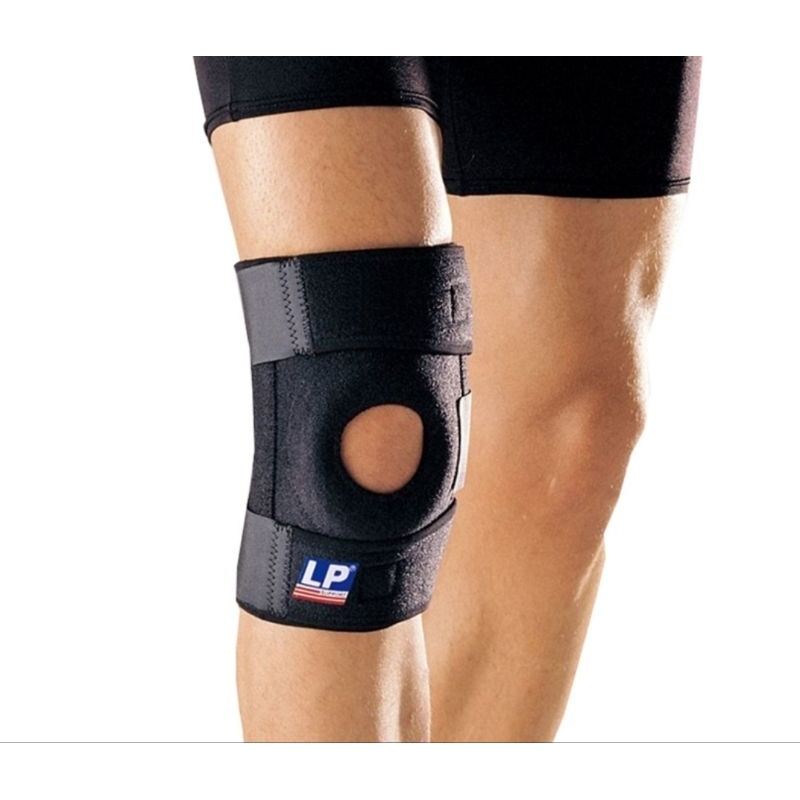 LP SUPPORT 護具 護膝 單一尺寸 雙彈簧支撐型膝關節護套 開口護膝 支撐 調節式 單入裝 733CN