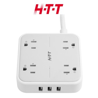 H-T-T 1開4插3USB方型 6尺 延長線 HTT-1736