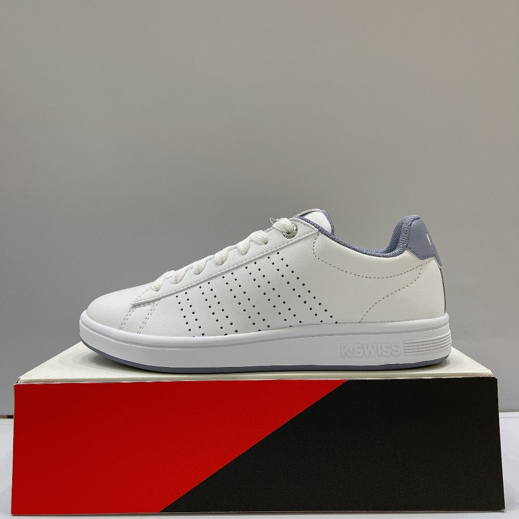 K-SWISS Court Casper III 女生 白紫色 皮革 舒適 運動 休閒鞋 98449197