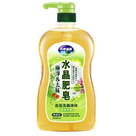 《南僑》水晶肥皂食器洗(青蘋果香) 液體瓶裝1000ml / 補充包800ml