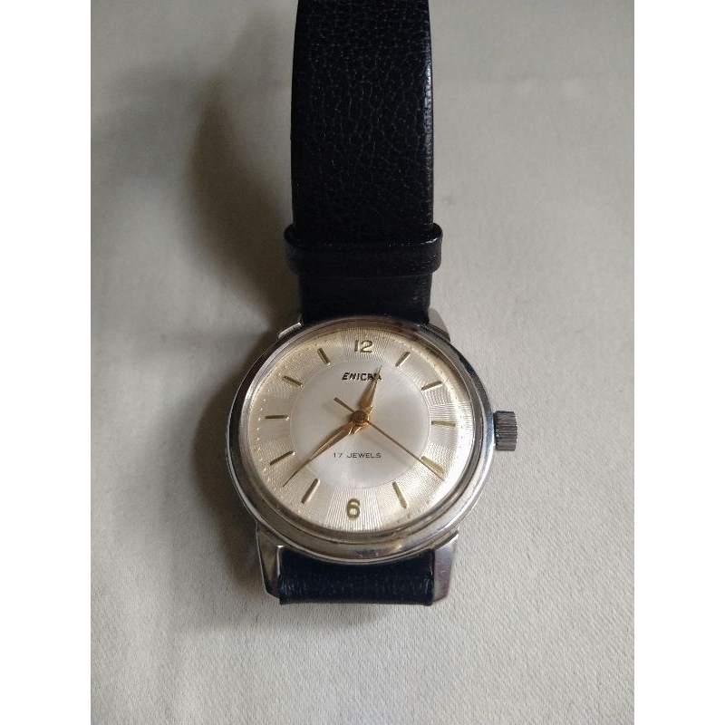 ENICAR古董手動上鍊機械錶，17JEWELS，功能正常（5238）
