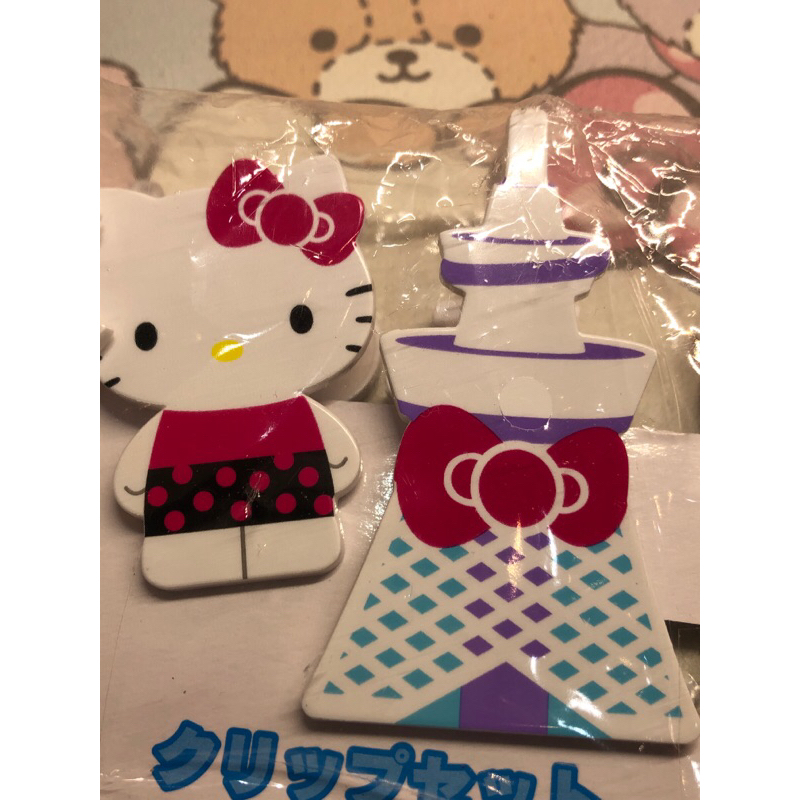 日本帶回來的Hello Kitty東京晴空塔造型夾子四個