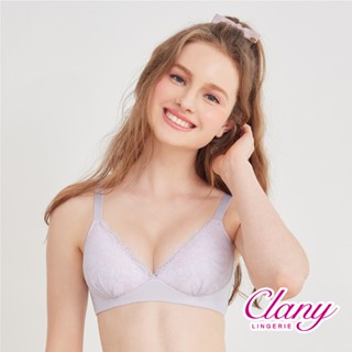 【可蘭霓Clany】臺灣製立體美型V曲線無鋼圈2.0吸濕排汗S-Q/2XL加大尺碼無感旅行內衣 星晨灰 6976-61