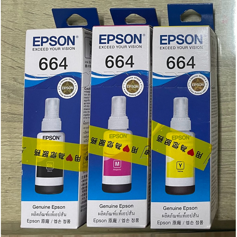 EPSON 原廠公司貨 T664 T664100~T664400 原廠墨水(單瓶入) 70ML