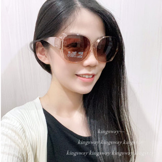 經緯度鐘錶【抗UV400臺灣製女款加大方形包覆】偏光太陽眼鏡 寶麗來鏡片 近視族套鏡矽膠防滑鏡架 日韓時尚開車8265