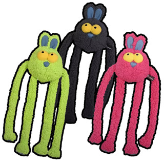 Q-MONSTER 甩甩兔 發聲耐咬 毛絨玩具 寵物啃咬玩具 3色 - 艾爾發寵物 Alphapetstw