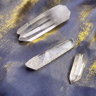 巴西利姆水晶帶阿卡西線天然水晶能量水晶