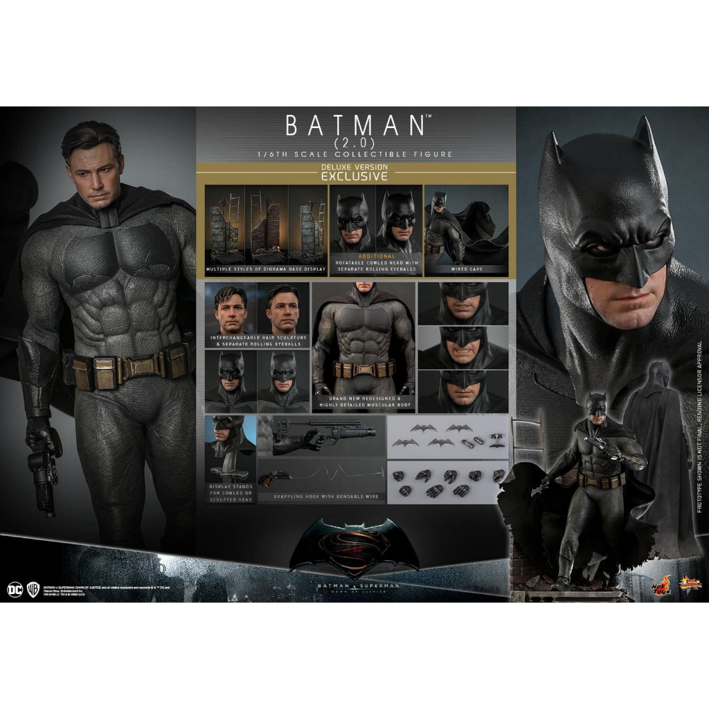 預購 Hot Toys – MMS731 MMS732 –《 蝙蝠俠 對 超人 》Batman 2.0 非 MMS342