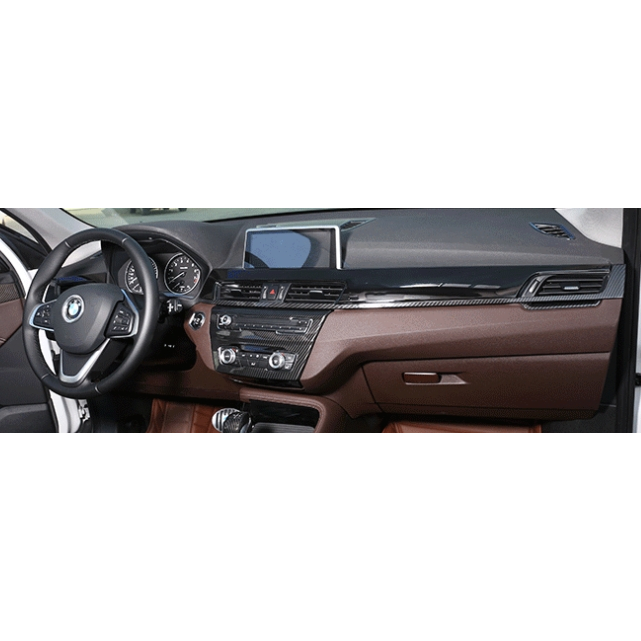 歐力斯~寶馬 BMW 16-22年 F48 X1 中控下飾條 中控飾條 儀表飾條 儀表板飾條 碳纖維紋