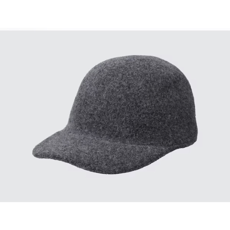 Uniqlo現貨🇯🇵日本購入全新c系列可調整羊毛帽-深灰色