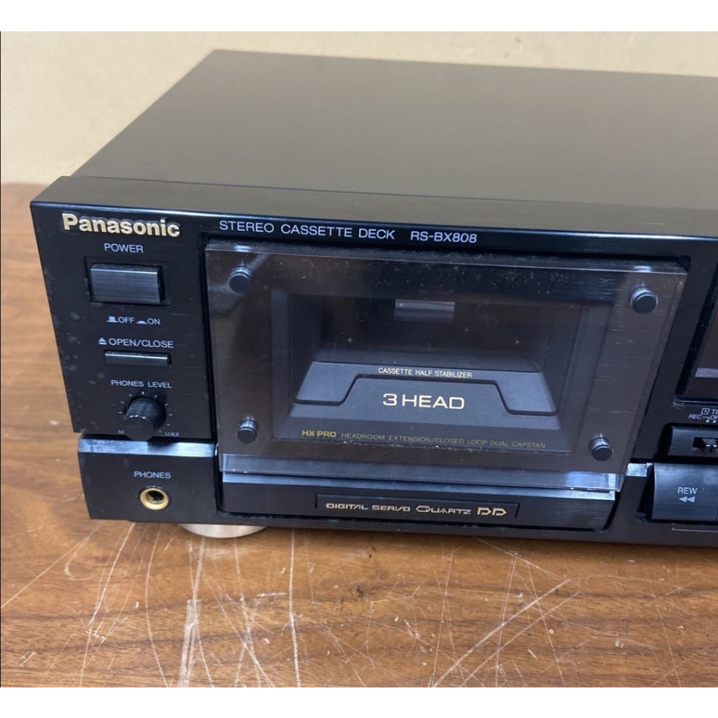 稀有經典款松下Panasonic 直驅DD三磁頭卡式錄音座 卡帶錄音機 日本製造 RS-BX808