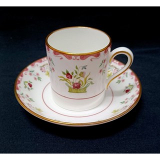 💗 英國 WEDGWOOD BIANCA 描金咖啡杯組