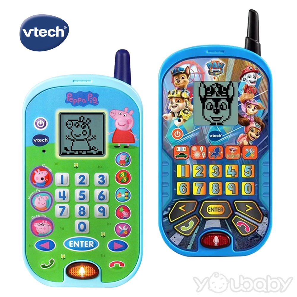 Vtech 智慧學習互動小手機 ( 粉紅豬小妹/汪汪隊立大功 ) 2款可選 /兒童玩具.樂器.音樂.嬰幼兒教具