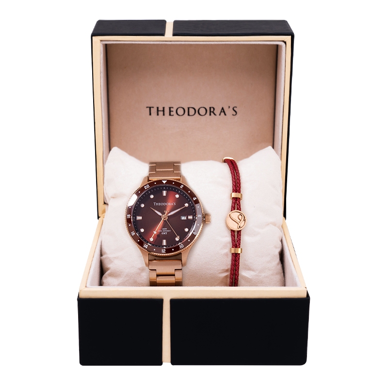 【THEODORA'S】手錶手鍊1+1禮盒-女款 Aeon-緣[小錶面] 手錶【希奧朵拉】