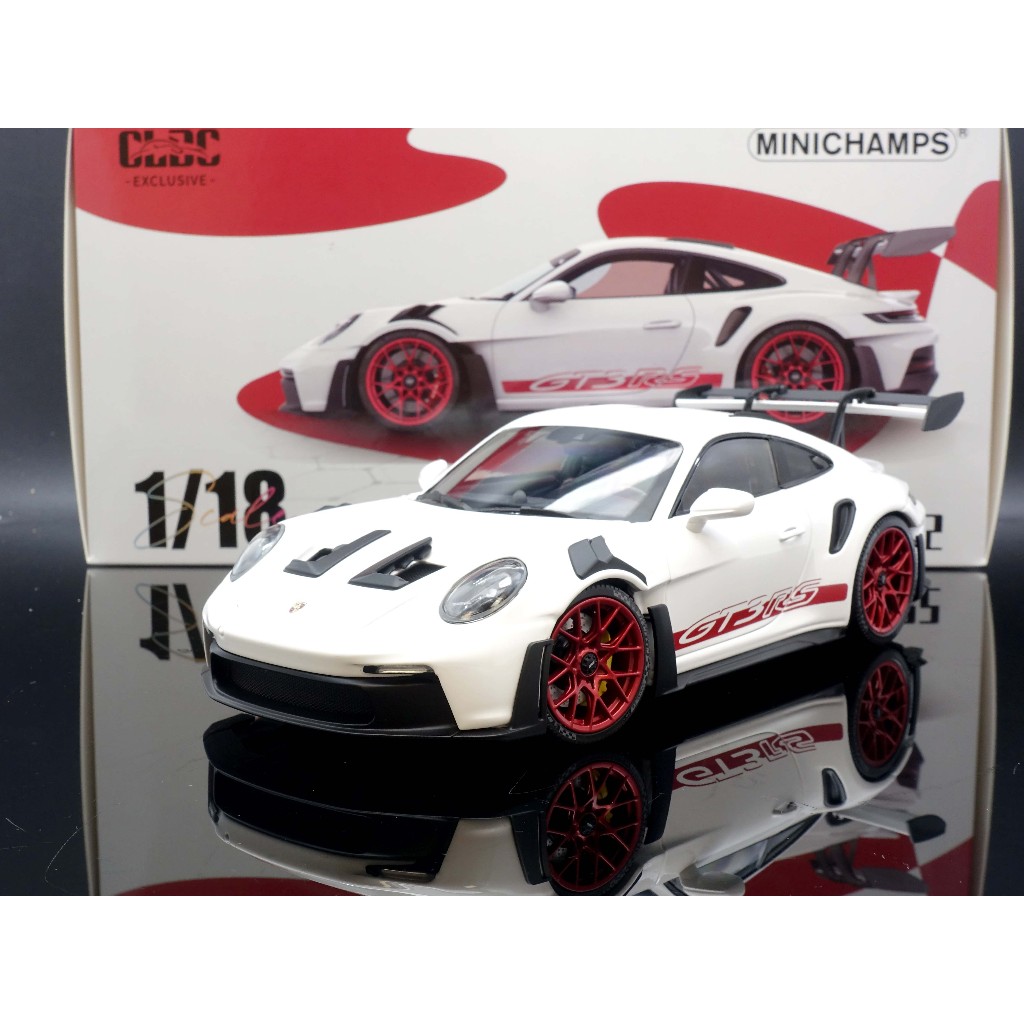 【MASH】 Minichamps 1/18 Porsche 992 GT3 RS CLDC限定 白/紅
