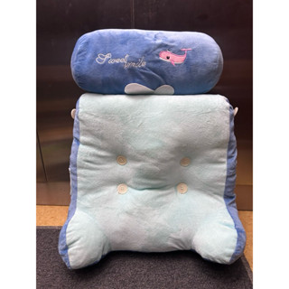 可拆式鯨魚靠背/抱枕🐳