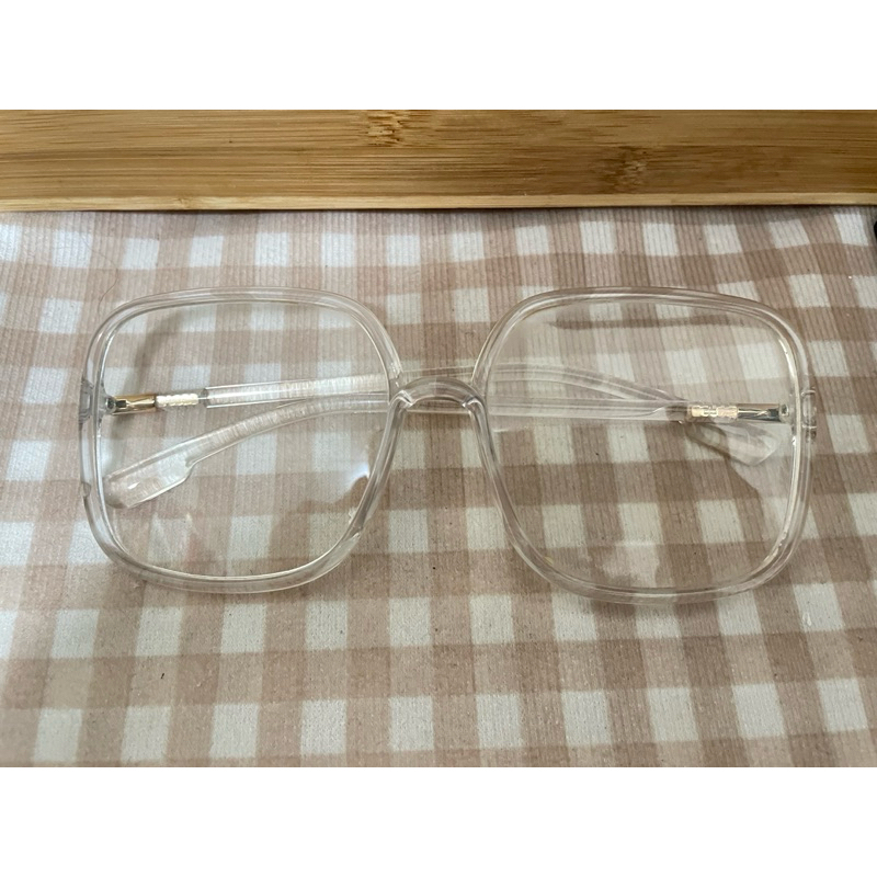 《二手》無度數造型眼鏡#大鏡框#透明鏡框