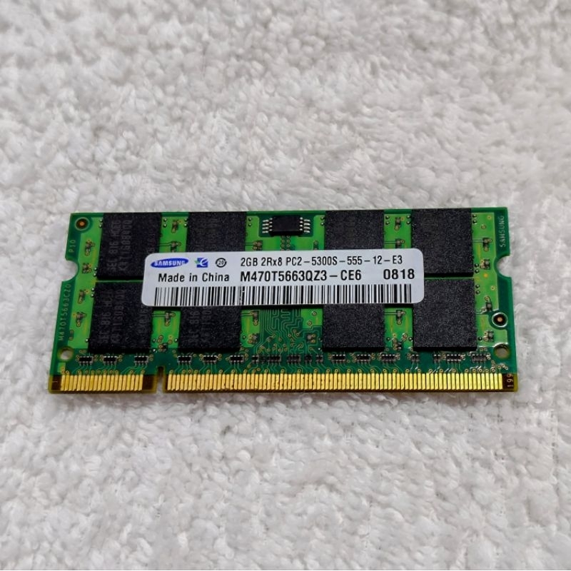 SAMSUNG 三星 DDR2 667MHz 2GB 筆電 筆記型電腦 NB 記憶體 RAM