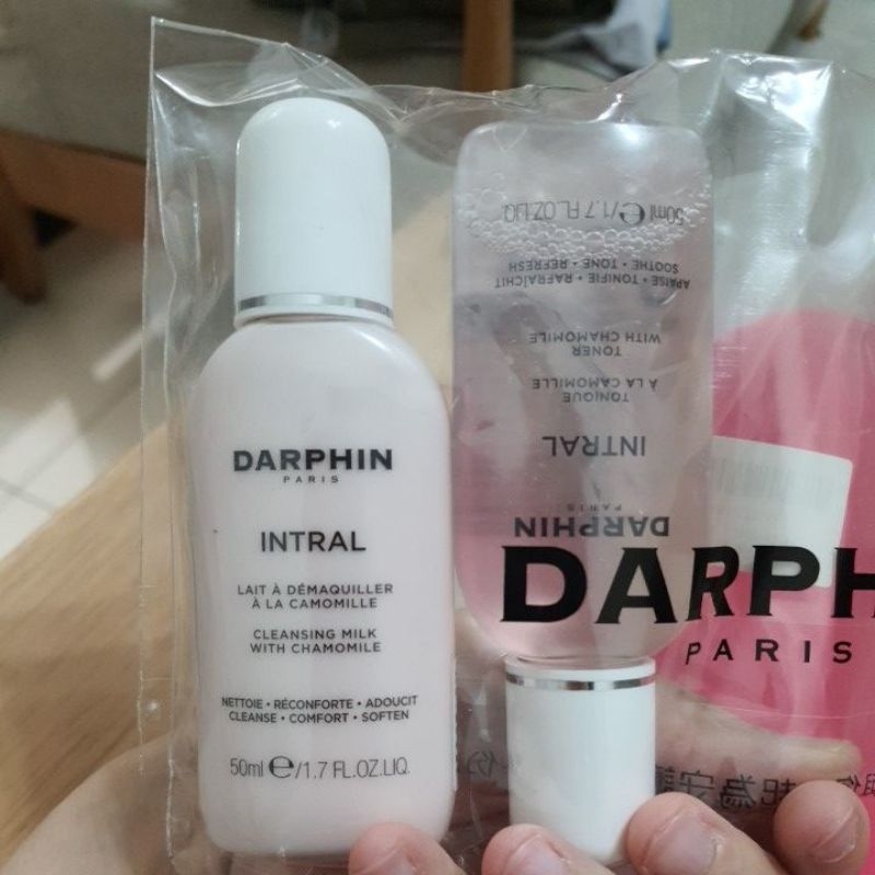 朵法 DARPHIN 全效舒緩潔膚乳  50ml 全效舒緩化妝水 50ml 合售