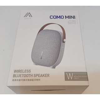 OMIX Como mini經典布藝可攜式無線藍芽喇叭 墨灰色