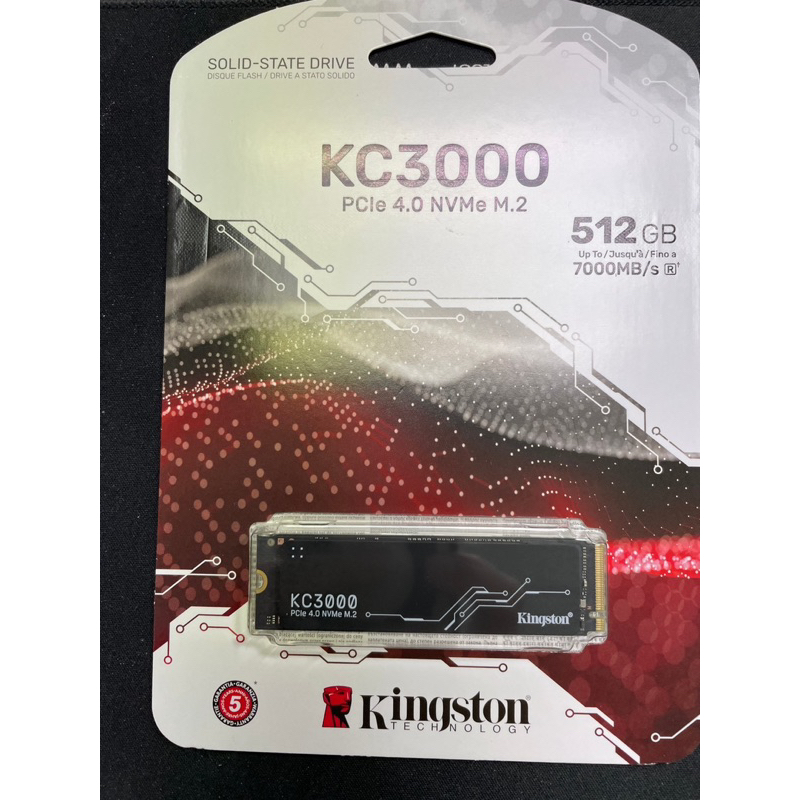 全新Kingston金士頓 KC3000 512G M.2 PCIe Gen4x4 SSD